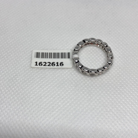 Simulated Diamond Sterling Silver Eternity Ring(NWT) J-62 - Picture 6 of 7